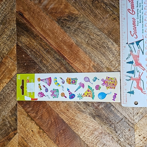 Vintage SandyLion birthday party stickers sealed sticker sheet - Picture 2 of 7